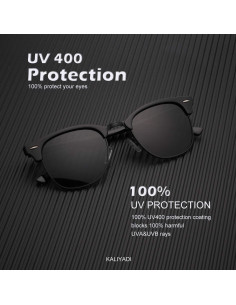 Gafas de sol KALIYADI polarizadas unisex retro UV400 2