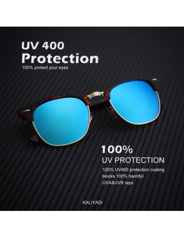 Gafas de sol KALIYADI polarizadas unisex retro UV400
