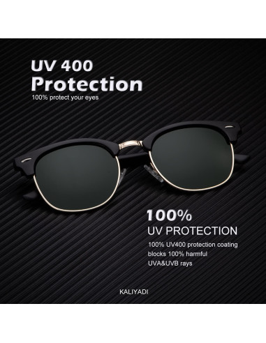 Gafas de sol KALIYADI polarizadas unisex retro UV400