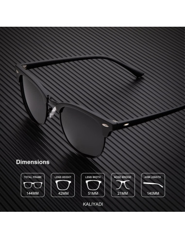 Gafas de sol KALIYADI polarizadas unisex marco ligero