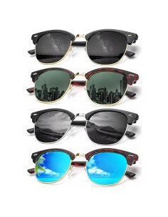 Gafas de sol KALIYADI polarizadas unisex marco retro UV