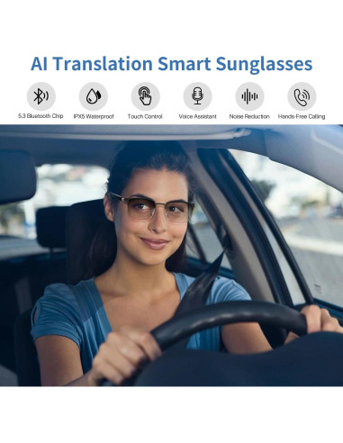 Gafas Traductoras AI GenXenon GS06 Luz Azul 110 Idiomas