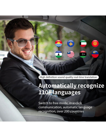 Gafas Traductoras AI GenXenon GS06 Luz Azul 110 Idiomas