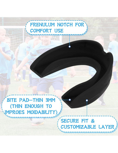 50 Protectores Bucales Deportivos Dimeho 6cm Silicona Boxeo Fútbol