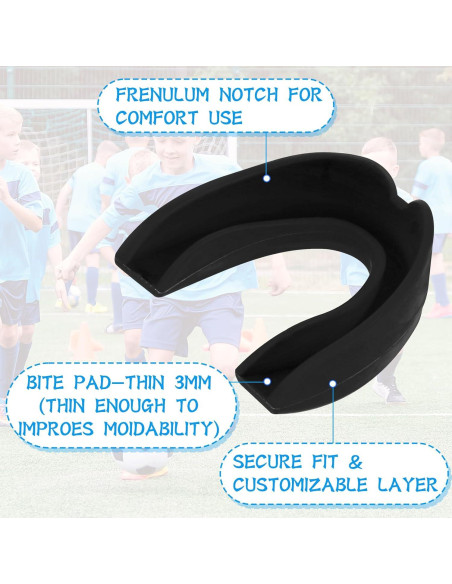 50 Protectores Bucales Deportivos Dimeho 6cm Silicona Boxeo Fútbol