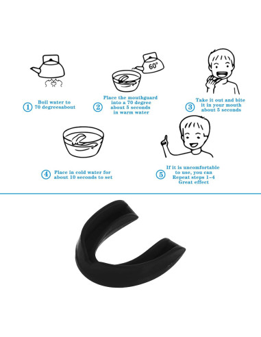 50 Protectores Bucales Deportivos Dimeho 6cm Silicona Boxeo Fútbol