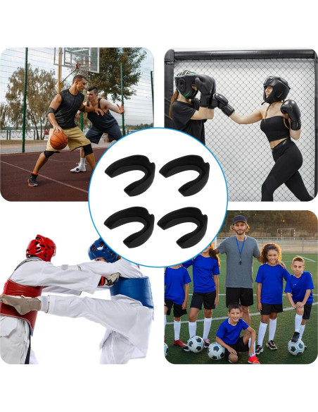 50 Protectores Bucales Deportivos Dimeho 6cm Silicona Boxeo Fútbol