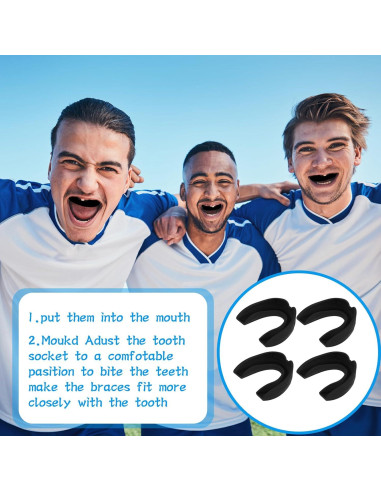 50 Protectores Bucales Deportivos Dimeho 6cm Silicona Boxeo Fútbol