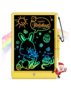 Tableta de Escritura LCD Bravokids 10" Amarillo para Niños