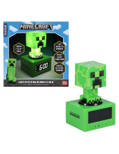 Reloj Despertador Creeper Paladone 10 cm Digital para Niños
