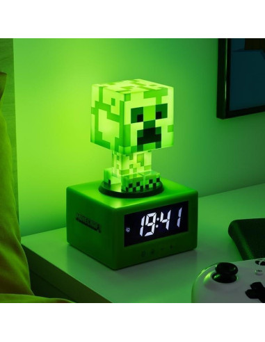 Reloj Despertador Creeper Paladone 10 cm Digital para Niños