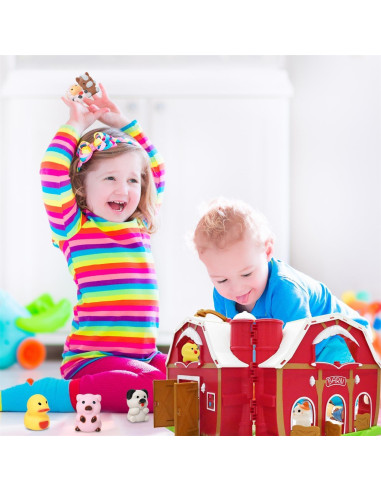 Juguete de Granja BOLZRA Big Red Barn para Niños 1-3 Años