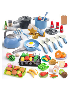 Juego de Cocina Infantil 105 Piezas Zero Zoo BBQ y Utensilios