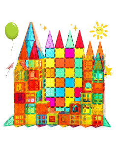 Azulejos Magnéticos CuteTiger 64PCS Juguetes STEM 21.7x11.7cm