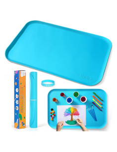 Alfombrilla de Silicona para Manualidades SAM-1 Azul 60x40 cm