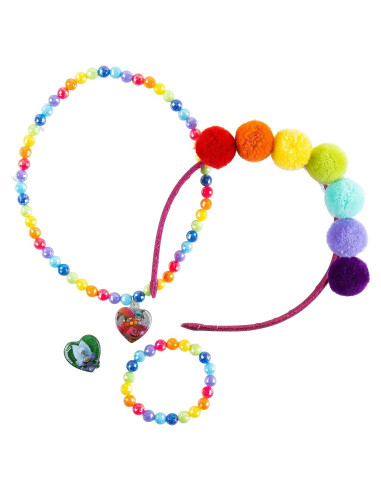 Set de Diadema y Joyería Luv Her para Niñas 4 Piezas