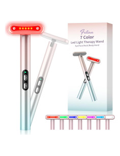 Varita Terapia Luz LED 7 Colores - Cuidado Facial Eficaz
