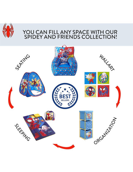 Cofre de Almacenamiento Idea Nuova Spidey 73x37x40 cm