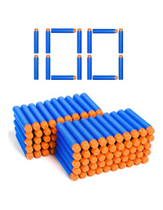 Balas de Dardos Nerf Elite 2.0 100 Azul - Recarga de 100 Unidades