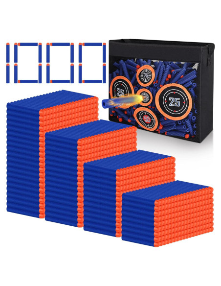 1000 Dardos de Recarga Pokiiulk para Nerf N-Strike Elite