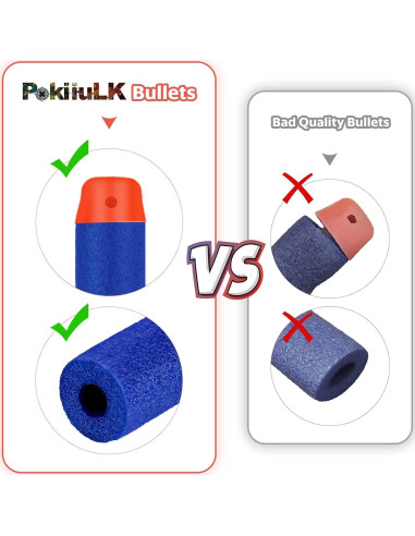 1000 Dardos de Recarga Pokiiulk para Nerf N-Strike Elite