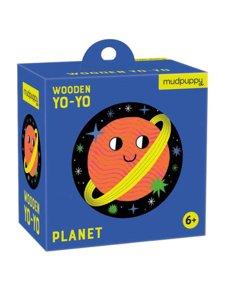 Yo-Yo de Madera Mudpuppy Planeta para Niños a Partir de 6 Años
