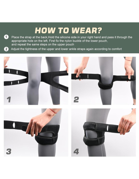 Faja de Rodilla Ajustable FORESTMOVE con Soporte Bilateral