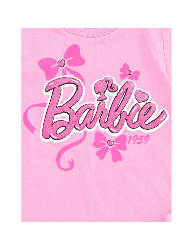 Conjunto camiseta peplum y shorts para niñas Barbie 14-16