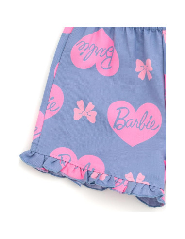 Conjunto camiseta peplum y shorts para niñas Barbie 14-16