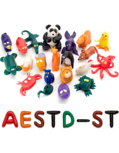 Arcilla Polimérica Aestd-ST 60 Colores para Modelar