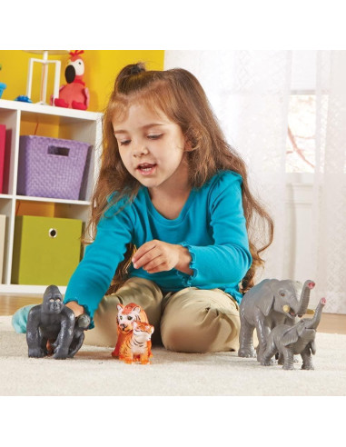 Figuras Jumbo Animales de la Jungla - Mamás y Bebés