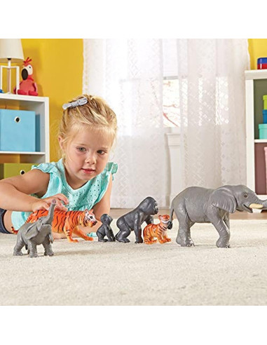 Figuras Jumbo Animales de la Jungla - Mamás y Bebés