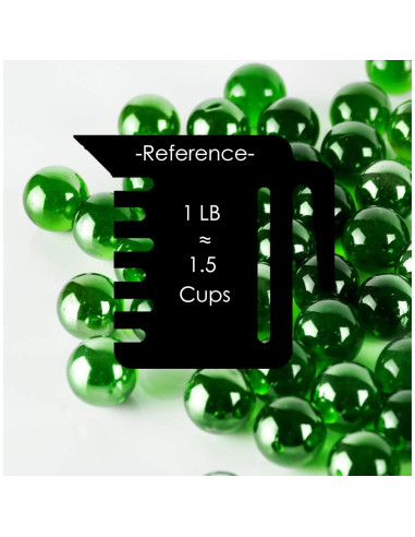 Rellenos de Jarrón CYS EXCEL Verde 1" 0.45 kg 18-25 Piezas