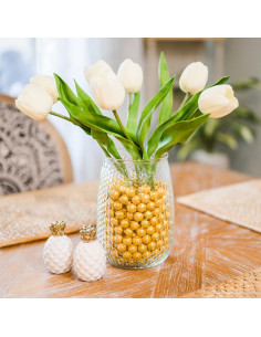 Canicas de Vidrio Galashield Doradas 0.45 kg para Jarrones 2