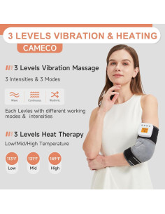Masajeador de Codo Inalámbrico CAMECO con Calor 3000mAh 2
