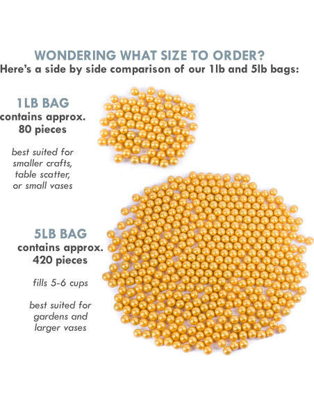 Canicas de Vidrio Galashield Doradas 0.45 kg para Jarrones