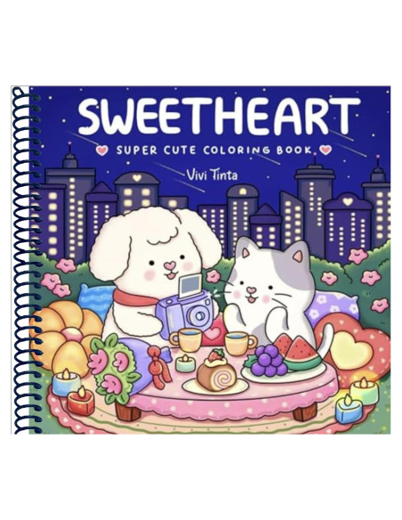 Libro para Colorear Corazón Nilya Press - Animales San Valentín