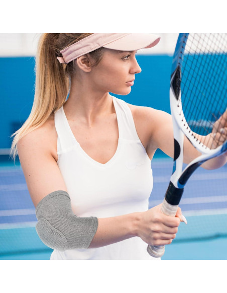 Protectores de Codo Vin Beauty para Volleyball y Deportes - Gris S Protectores de Codo Vin Beauty para Volleyball y Deportes - Gris S