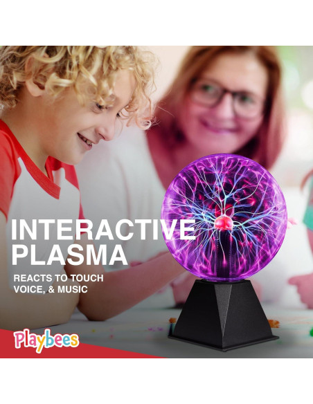 Bola de Plasma Playbees 17,78 cm Colorida Interactiva