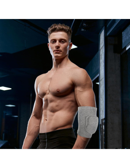 Protectores de Codo Vin Beauty para Volleyball y Deportes - Gris S Protectores de Codo Vin Beauty para Volleyball y Deportes - Gris S