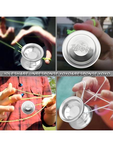 Yoyo Profesional JOLESHARE X4 Plata para Niños y Adultos