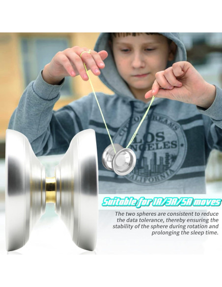 Yoyo Profesional JOLESHARE X4 Plata para Niños y Adultos
