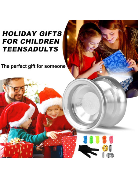 Yoyo Profesional JOLESHARE X4 Plata para Niños y Adultos