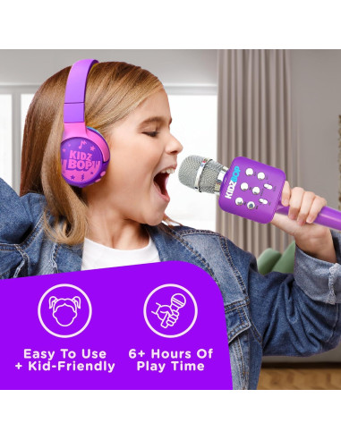 Micrófono de Karaoke Move2Play Kidz Bop Púrpura 6 Años+
