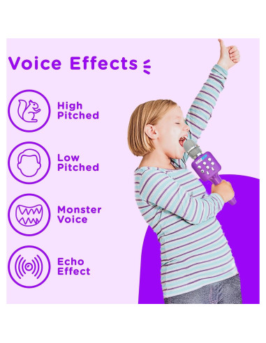 Micrófono de Karaoke Move2Play Kidz Bop Púrpura 6 Años+