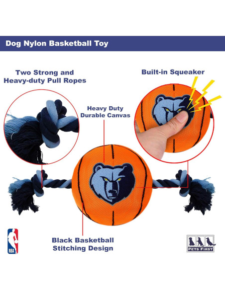 Juguete para perros Pets First NBA Baloncesto Grizzlies