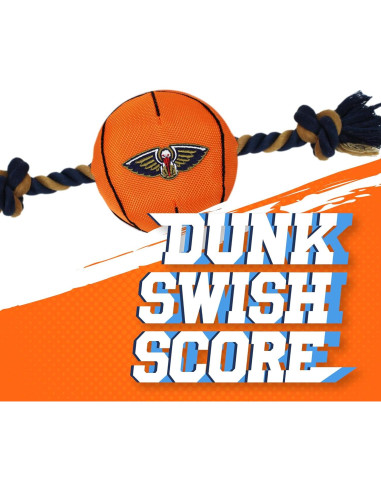 Juguete para perros NBA New Orleans Pelicans con cuerda