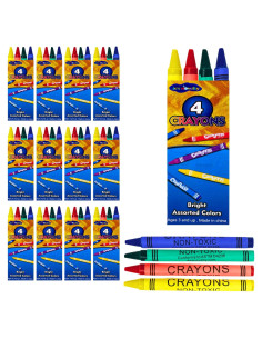 Crayones a Granel 4E's Novelty 144 Cajas No Tóxicos