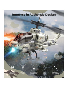 Helicóptero RC SYMA S55H Militar con Diseño Realista 2