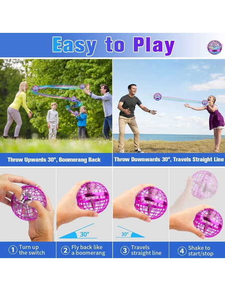 Bola Voladora RGB HONBQYCC TSM006 Juguete Flotante 8.89cm